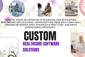 develop custom healthcare software solutions featuring ai, telemedicine, hippa