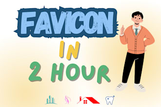 design favicon for you in 2h with gift