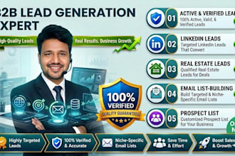 do b2b lead generation, real estate leads and linkedin leads