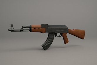 do 3d weapon for games with high detailed