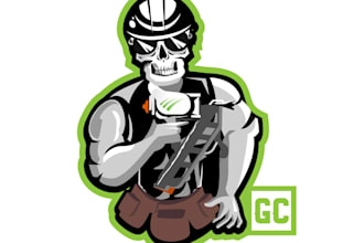 make modern sons leather vest mascot logo