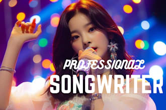 be your female singer in japanese korean english adlib songwriter lyric vocalist