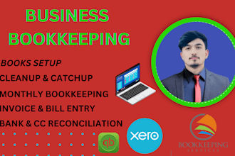 do quickbooks bookkeeping, cleanup and bank reconciliation in quickbooks, xero