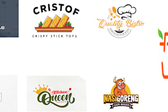 design food drink cafe coffee restaurant and bakery logo