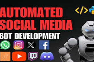 automate tiktok bot ,youtube bot,instagram bot,twitter bot