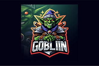 create goblin cartoon, character mascot logo with unlimited revisions