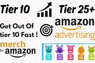 promote your merch by amazon tshirt to get more sales and escape low tiers