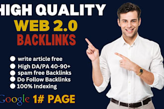 provide high quality web 2 0 backlinks only cheap rates