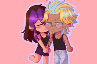 draw you a cute chibi style character just for you