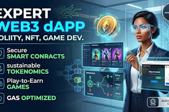 web3 dapps, ethereum smart contracts, and nft games with sustainable tokenomics