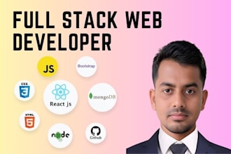 develop website using reactjs, nodejs and mongodb