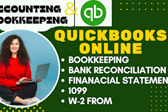 do bookkeeping and accounting in quickbooks online and excel