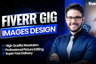 design high quality fiverr gig thumbnail and gig image