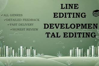 refine your text with impactful line editing or substantive development