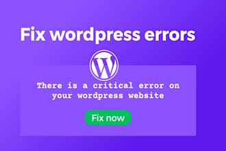 fix your wordpress and woocomerce website bugs and errors