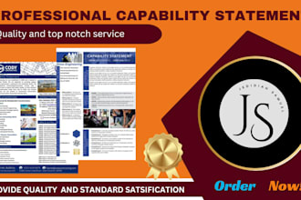 government capability statement, capability statement, government contract