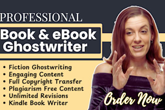 be your romance erotic ya horror thrillers book writer fiction ebook ghostwriter