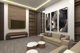 make 3d interior design spaces