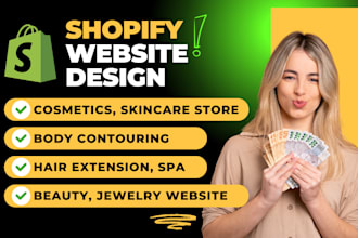 design beauty, clothing, spa, hair extension, skincare, body contouring website