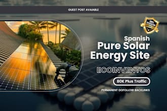 rank 1 with spanish solar, renewable energy guest posts