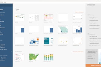 develop tableau dashboard with your data