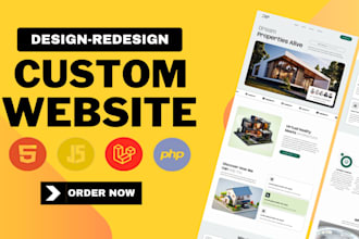 do custom website development as full stack developer frontend backend developer