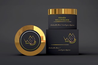 design elegant cosmetic labels enhancing your skincare brand