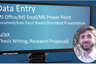 create documents in latex, word, power point and excel sheet