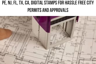 pe, nj, fl, tx, ca, digital stamps for hassle free city permits and approvals