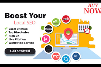 create local citations for sweden, USA, UK and dubai for local seo