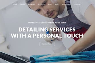 create a car detailing website auto detailing website car repair website