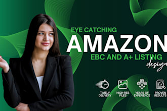design amazon ebc listing and a plus content