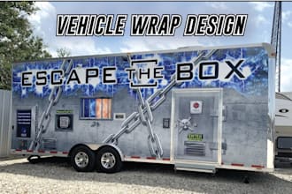 do van wrap design, car wrap design, truck wrap design