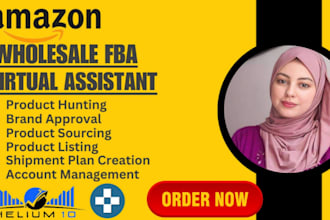 be your amazon fba wholesale virtual assistant