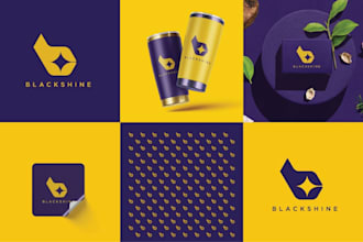 create custom minimalist logo and complete branding kit for businesses