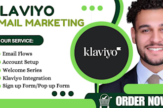 set up klaviyo email marketing flows in shopify store
