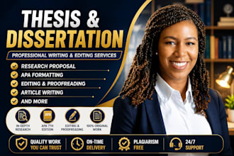 edit, proofread thesis chapter 1, chapter 3, 5, of masters or phd dissertations