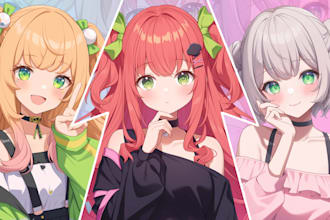 draw original character, fan art, anime character