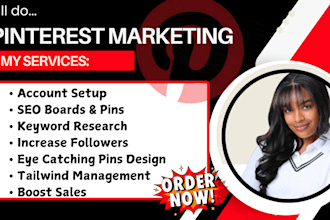 setup pinterest marketing  pins boards and SEO
