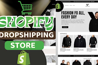 design an aesthetic clothing and fashion shopify store or website
