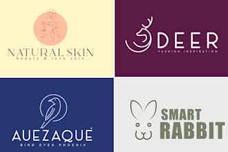 make a modern minimalist line art logo for your business