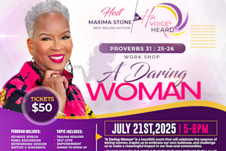 design professional church flyer, postcard design in 4hrs