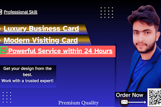 design luxury business card, modern visiting card