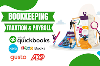 do quickbooks online, xero monthly bookkeeping , and payroll