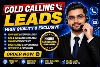 be your cold caller and appointment setter