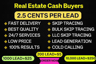 do real estate cash buyers,motivated seller,bulk skip tracing,cold calling