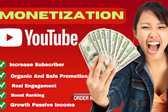 promote your yt channel and monetization for growth passive income