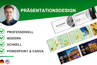 create professional powerpoint and canva presentations for you