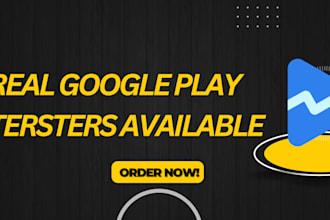 provide real 12 testers or 20 testers for google play console closed test