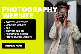 design and redesign photography website, portfolio website with online booking